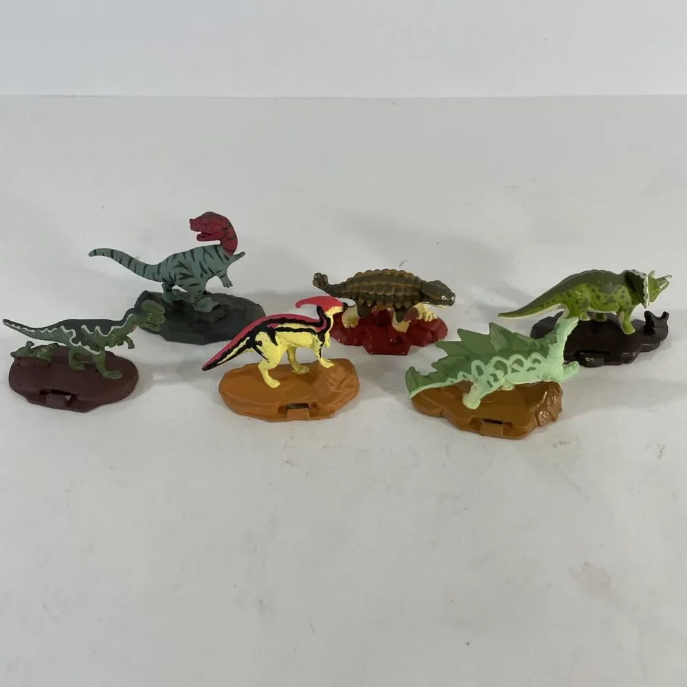 Jurassic Park Lot Of 6 Die-Cast Metal Dinosaurs 1993 Kenner Vintage Toys 90s
